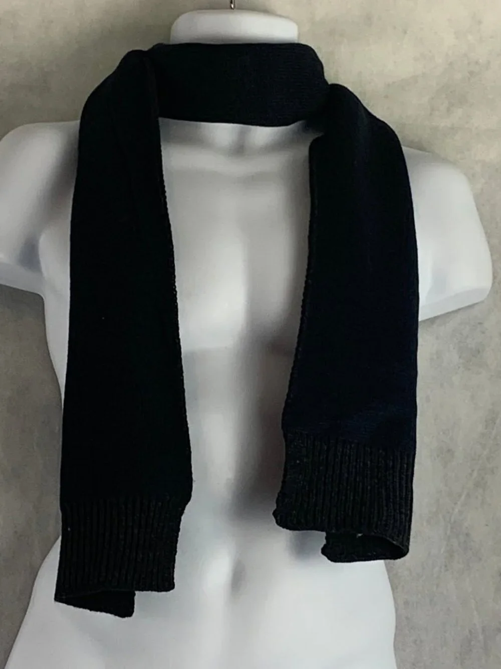 Alfani Men's 100% Acrylic Knit Reversible Scarf, Navy Blue to Charcoal, One Size